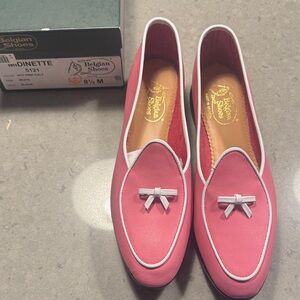 Belgian Shoes Brand New Pink Loafers